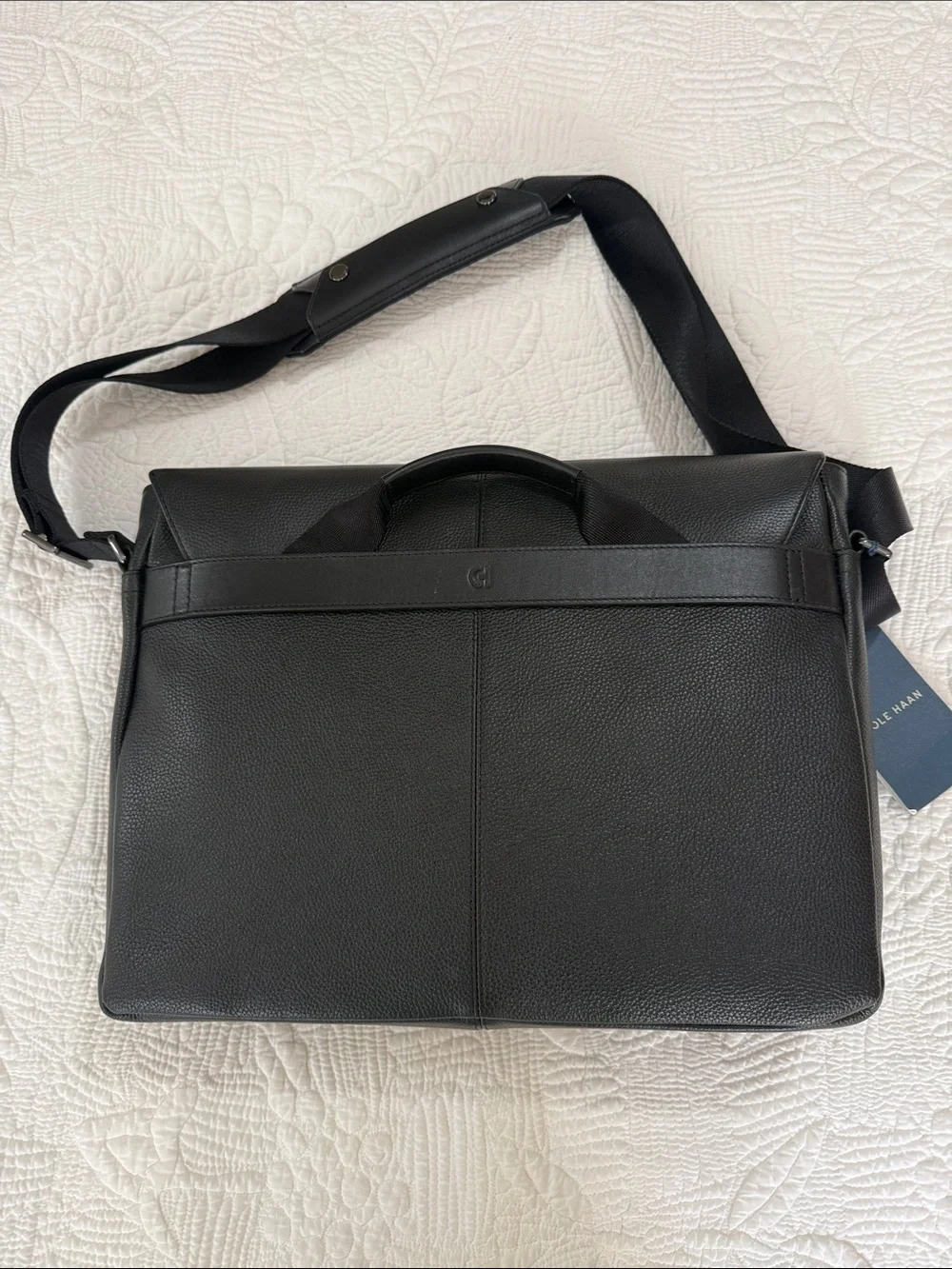 Cole Haan Triboro Messenger Black LeatherBag